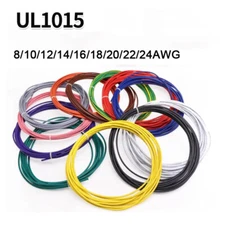 UL1015 8~24 AWG Flexible Electronic Cable PVC Stranded Hook-up Wire 600V Colour