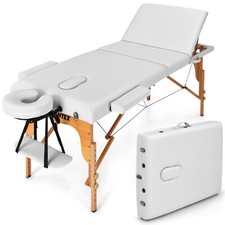Giantex 3 Fold 84"L Adjustable Spa Bed Portable Massage Table w/Carry Case