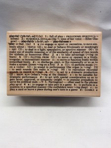 Play Print Wood Mounted Rubber Stamp Hero Arts Definition Play Print Wood Mounted Rubber Stamp Hero Arts Definition