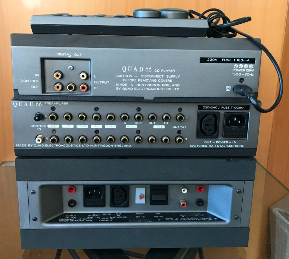 QUAD 66 CD Player + QUAD 66 Preamplifier + QUAD 606 Power