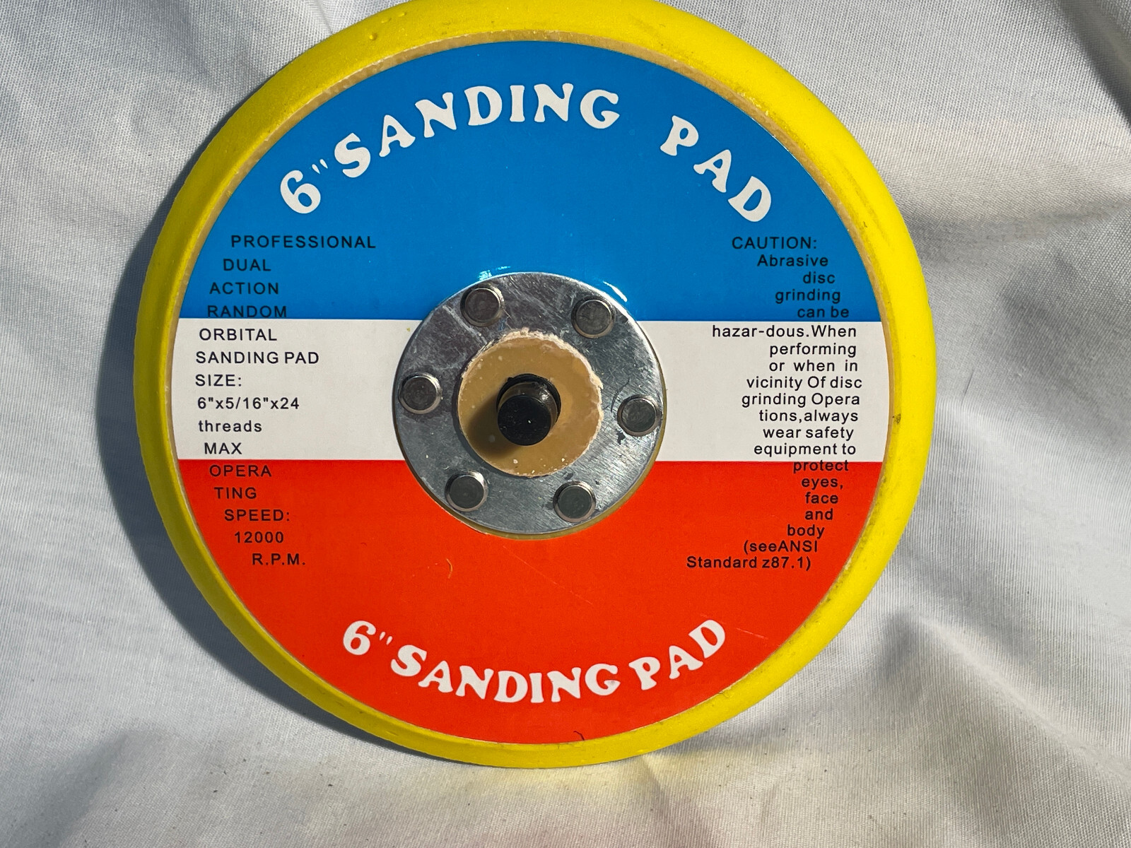 6" PSA DA Sander Backing Plate Pad, Flexible eBay