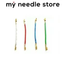 NEW Gold Turntable Phono Cartridge Headshell Wires Leads Cables fits Technics SL