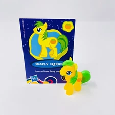 My Little Pony G4 Mosely Orange Clear Figure by Hasbro with Collector Card
