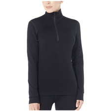 Icebreaker Nwot Merino 260 Tech Long Sleeve Half Zip Thermal Top Black Xs Wool
