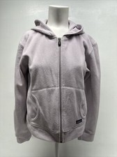 Patagonia Fleece Plush Synchilla Hoody Full Zip Jacket Light Purple Women Medium