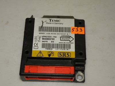 PEUGEOT 607 2002 LHD SRS AIRBAG Steuergerät Modul 9643869780