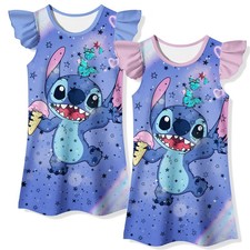 Lilo Stitch Girls Nightgown Pajamas Sleepwear Dress Gift Kids Skirts