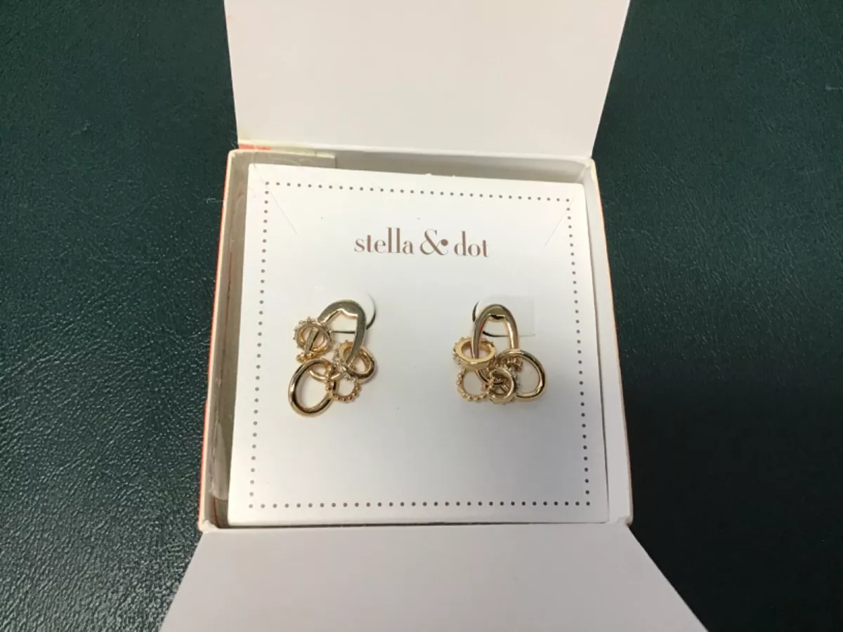 Stella and dot store silver earrings