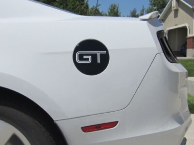 2010-2014 Ford Mustang Gt Fuel Door Decal Cover - Vinyl Sticker Graphics Gas