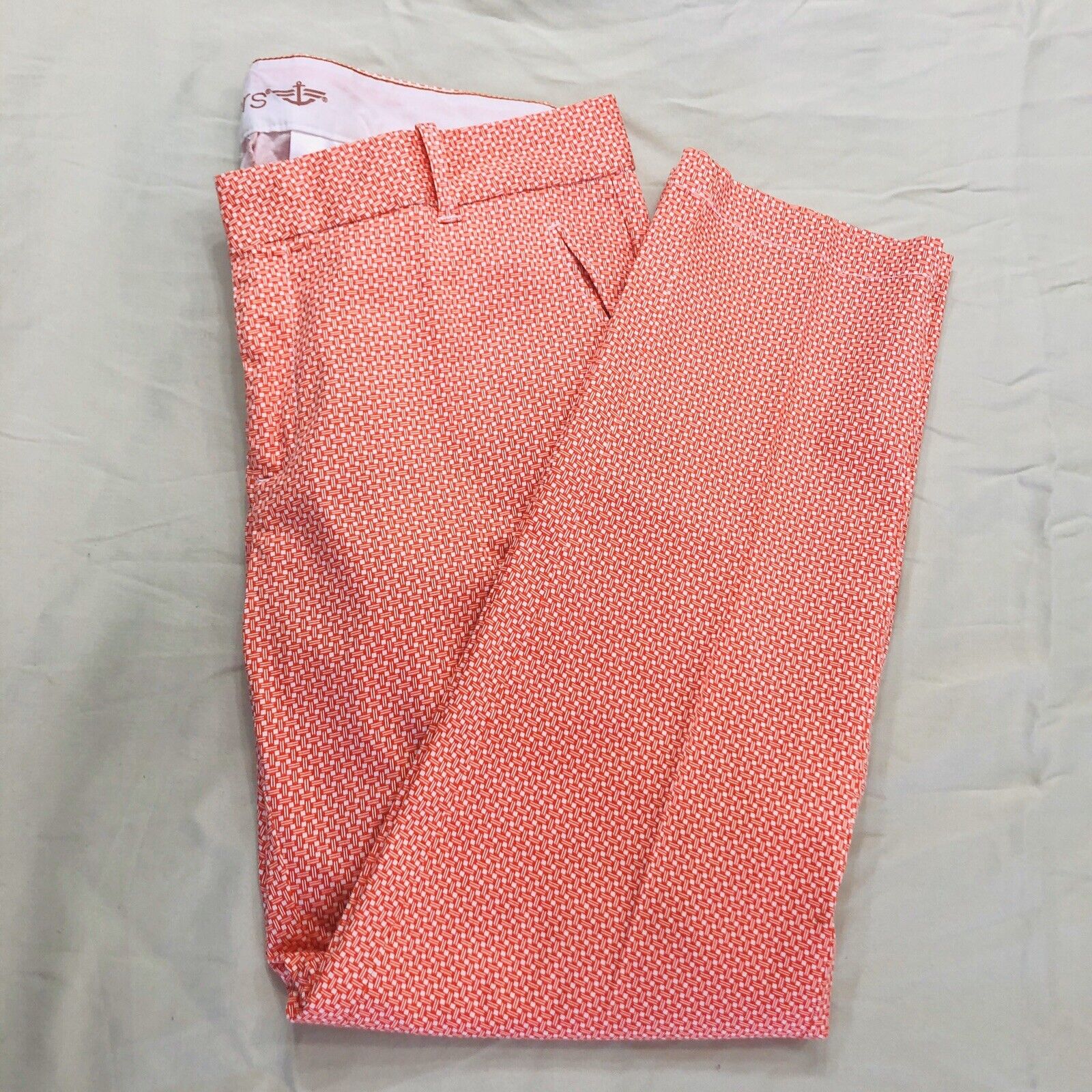 Dockers Womens Sz 10 Pants Orange & White. Pre-ow… - image 2