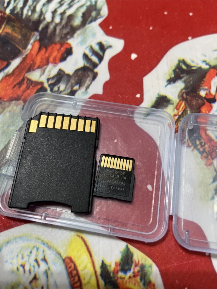 TRANSCEND MMC MICRO SD CARD DA 128 MB CON ADATTATORE NUOVA MAI UTILIZZATA - Immagine 3 di 4