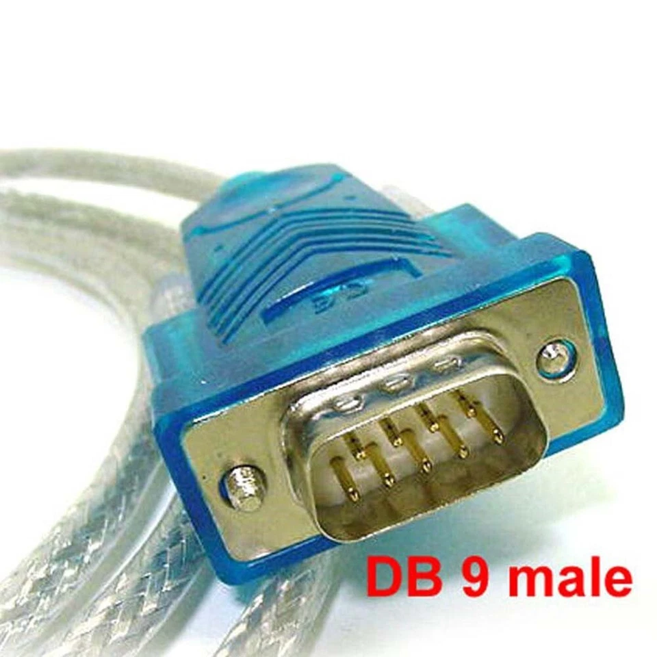 USB 2.0 Type A Male to Serial RS 232 DB9 Male/DB25 Male Converter Adapter Cable - Image 3 of 4