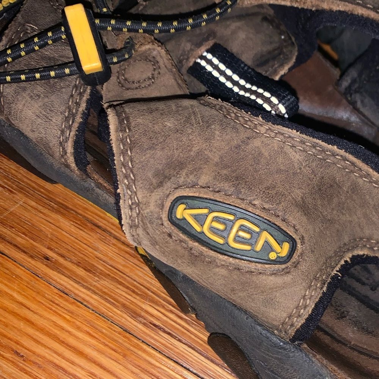 Sandali uomo keen taglia 11 dakota pelle bisonte escursionismo elastici regolabili marroni