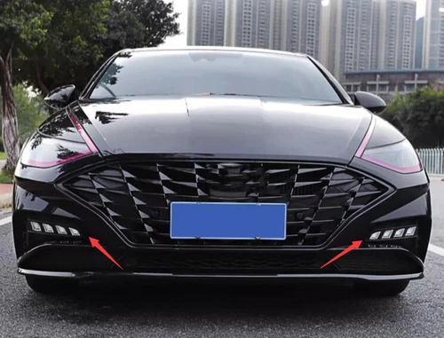 2 PIEZAS DRL LED luz de circulación diurna parachoques lámpara antiniebla para Hyundai Sonata 2020-2023 - Imagen 4 de 12