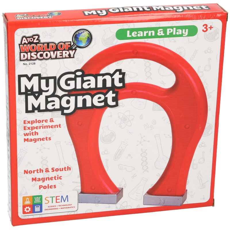 Giant Magnet Horse-Shoe Shaped Learn & Play Educational Toys STEM Science