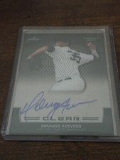 DOMINGO ACEVEDO 2017 LEAF TRINITY CLEAR AUTOGRAPH CARD YANKEES ROOKIE