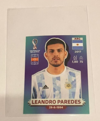 Image Sticker Chrome Leandro WALLS Argentina PANINI WORLD CUP QATAR 2022