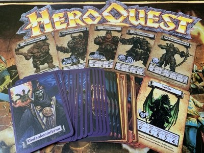  Heroquest - Die Horde der Oger Karten auf Deutsch (Plus Venim Karte Gratis)