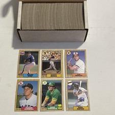 1987 Topps O PEE CHEE Baseball Complete 396 Card Set - Barry Bonds ROOKIE RC