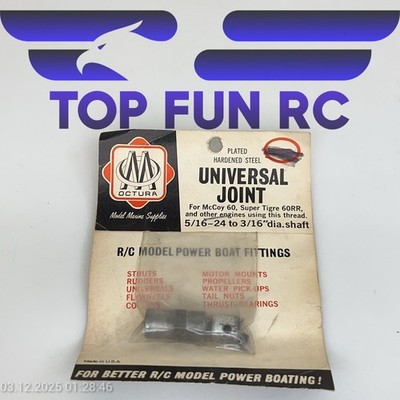 OCTURA UNIVERSAL JOINT FOR MCCOY 60/SUPER TIGRE 60RR & OTHER ENGINES 5/16-24
