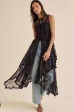 Altar’d State Black Lace Kimono Dress Size Small NWT