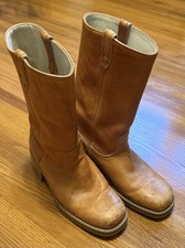 Vintage 1970 s Men s Dingo Campus Boots Light Tan 9.5 D