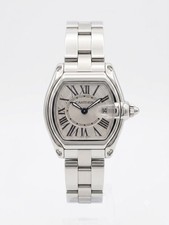 Cartier Roadster 2675 W62016V3 Date Silver Dial Steel 31MM Ladies' Quartz