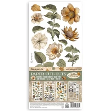 Stamperia Double-Sided Paper Cut-Outs 4 Sheets / Pkg - Golden Harmony