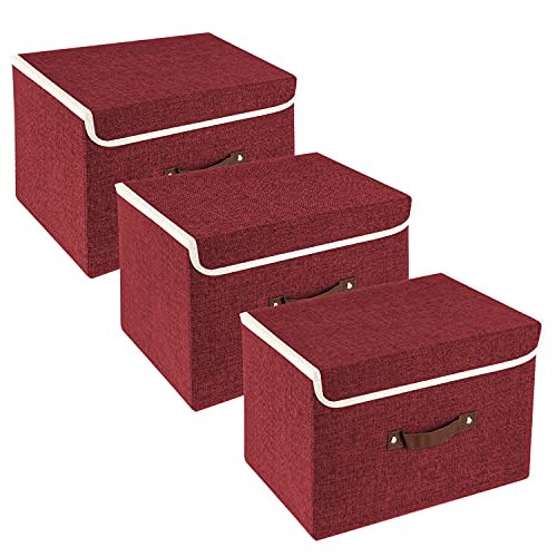 TYEERS Collapsible Storage Box with Lid,  Assorted sizes , colors 