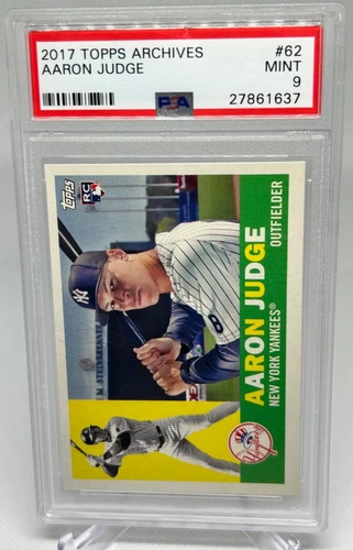 2017 Topps Archives AARON JUDGE 62 RC Rookie Card - PSA 9 MINT