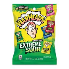 WARHEADS - Extreme Sour Hard Candy - Assorted Flavors - 2 oz. Bag