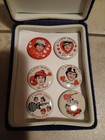 1967 Ray Bert Monkees Pins Set Of 6 NOS NM In Case