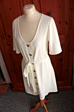 Asos white short sleeve summer dress, size 12
