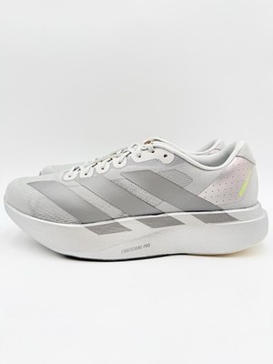 Adidas Men's Adizero Evo SL Running Size 11.5 Metallic Silver Halo |JR3419|