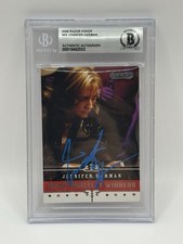 JENNIFER HARMAN SIGNED 2006 RAZOR POKER WSOP TRADING CARD - BECKETT SLAB AUTO