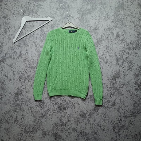 Women Polo Ralph Lauren Sweater Green Cotton 38 / #CO2M