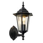 Litecraft Arun Wall Light Outdoor Traditional Lantern IP44 Fitting - Anthracite