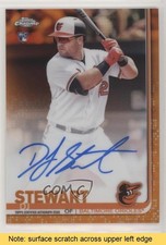 2019 Topps Chrome Rookie Orange Refractor 21/25 DJ Stewart #RA-DS Auto READ 8k4