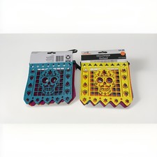 Halloween Garland . Different Colors . 6 Ft . Set Of 2 . New