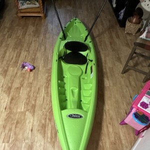 Pelican Green Sit-On-Top Kayak Durable Lightweight Recreational Watercraft