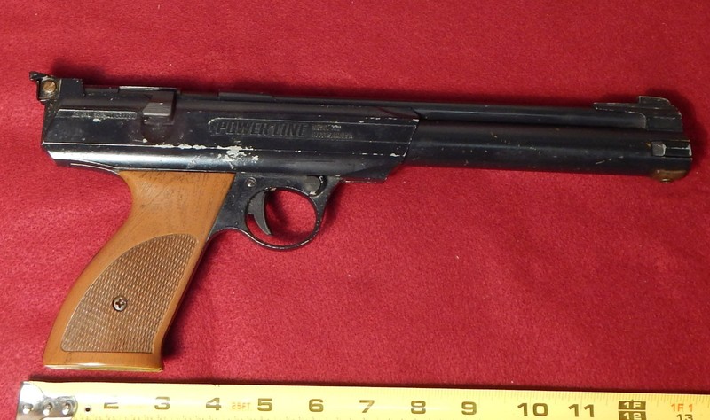 Very Rare Daisy Power Line Model 722 .22 Cal Air Target Pistol, Works Great!