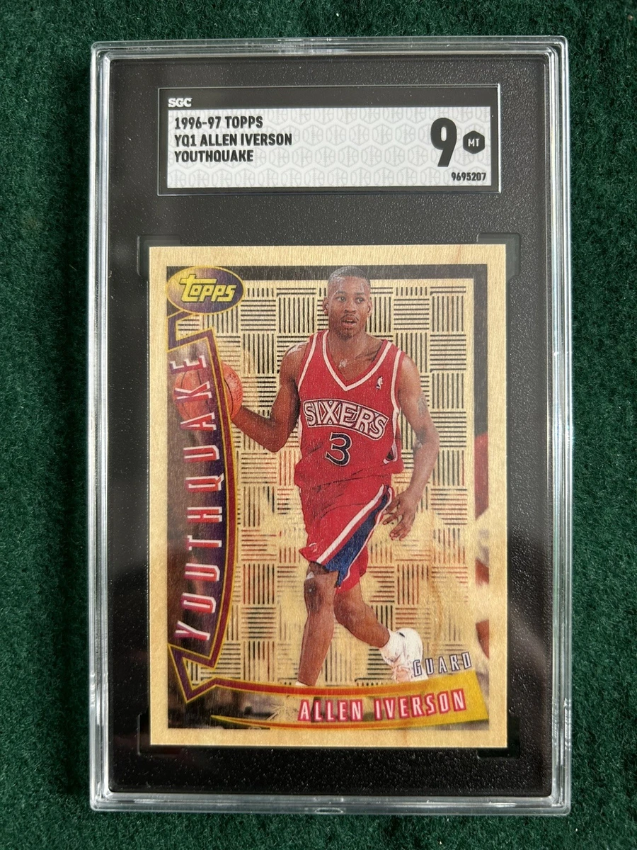 Topps Allen Iverson 9 Graded Basketball Sports Trading Cards