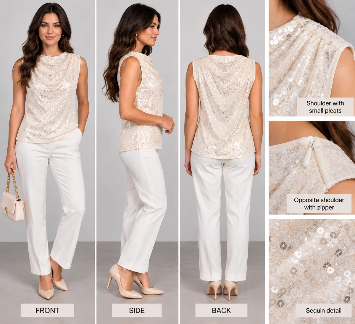 25+ Donna Karan Sequin Tops for Women for sale | Updated Oct 2026