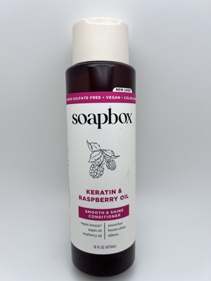 Soapbox Keratin & Raspberry Oil Smooth & Shine Conditioner 16fl oz