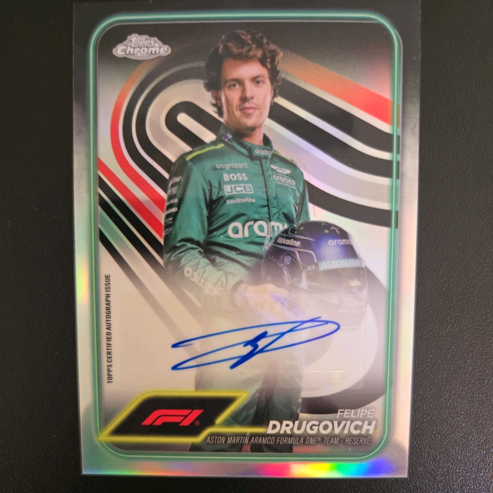 2024 Topps Chrome Formula 1 F1 Felipe Drugovich Auto #CAC-DRU