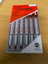 12 Pack NEW Sanford RED Sharpie ULtra Fine Point Permanent Marker 37002