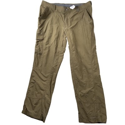 Columbia Titanium Cargo Pants Mens 38 green Omni-Shield Hiking Outdoor Trousers