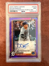 2025 Topps Chrome Dillon Dingler Auto /250 PSA 9 (POP 7) #RA-DD Purple Rookie RC