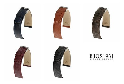 RIOS1931 Texas - Uhrenarmband aus Büffelleder (62) - 5 Farben - 5 Breiten