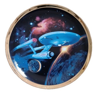 *STAR TREK** 25th Anv. Ltd**ENTERPRISE* Hamilton Collectors Plate..